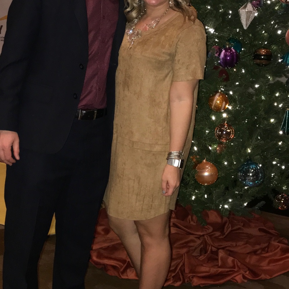 Suede dress